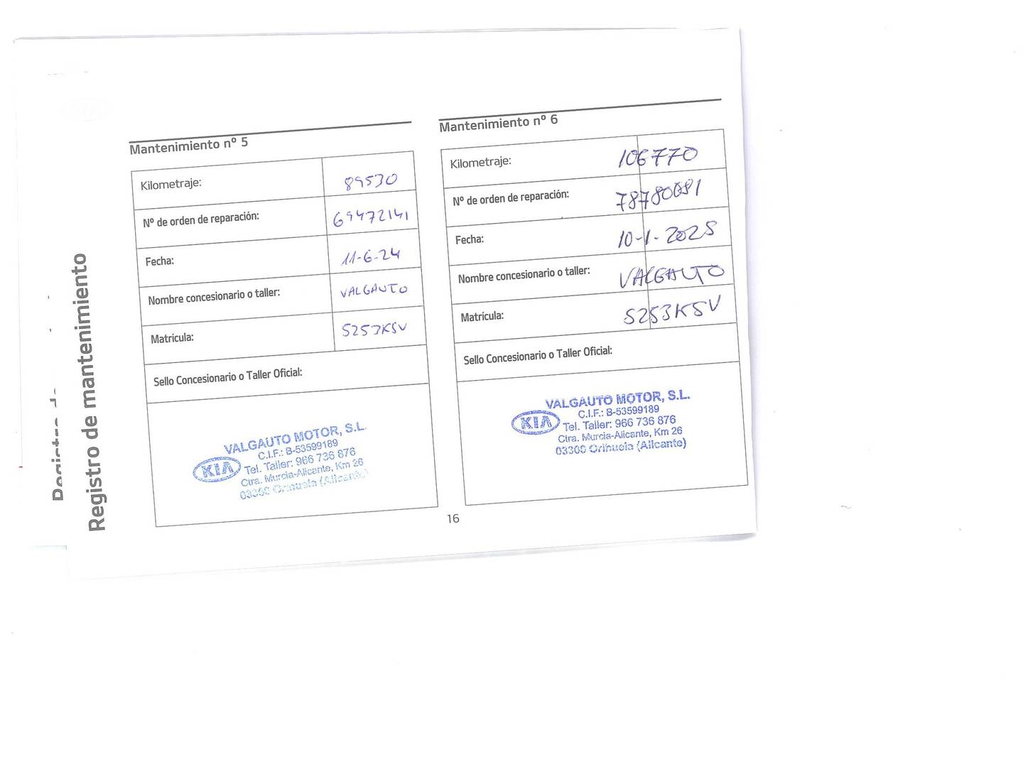 Foto del mantenimiento del KIA Stonic Kia Stonic 1.0 T-GDi Concept (100 CV)