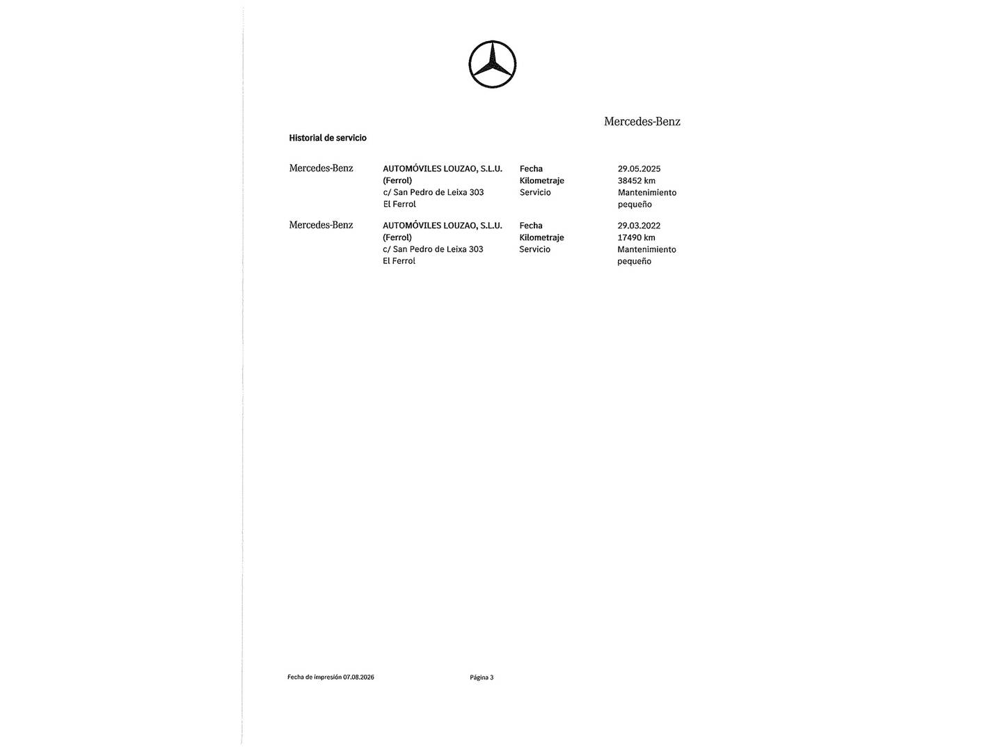 Foto del mantenimiento del Smart forfour Smart ForFour S/S (90 CV)