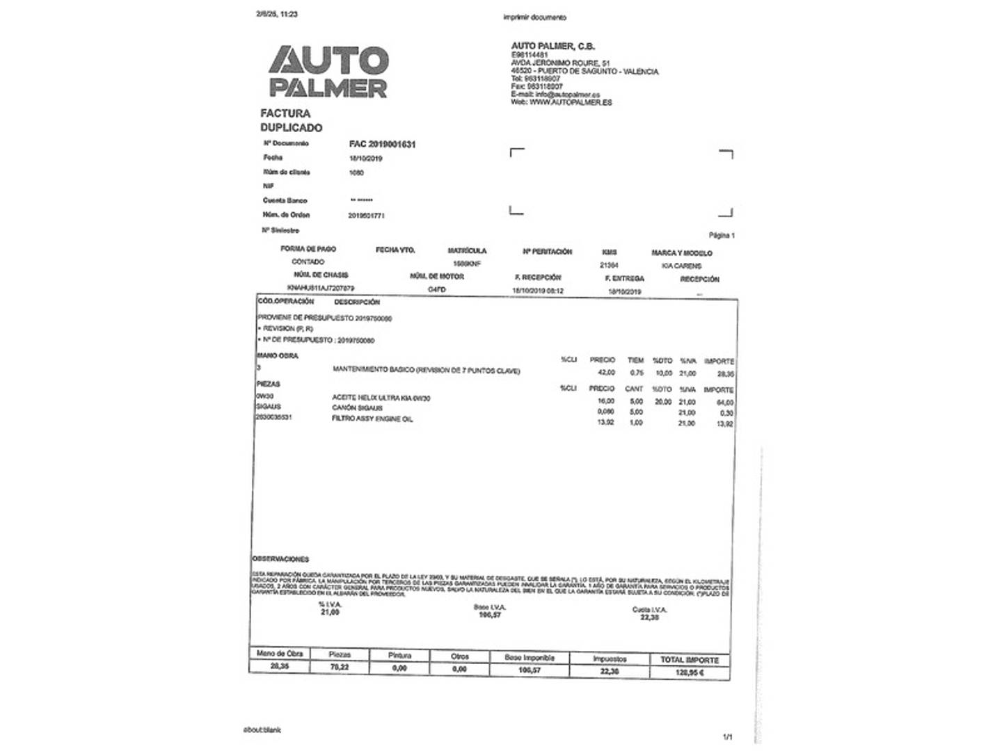 Foto KIA Carens Kia Carens 1.6 GDi Drive (135 CV)
