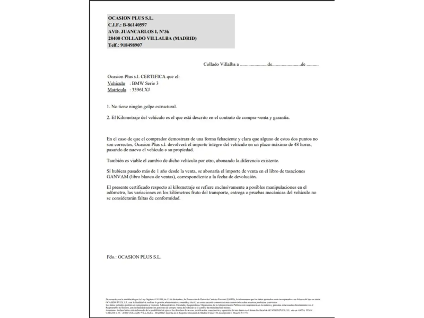 Certificado