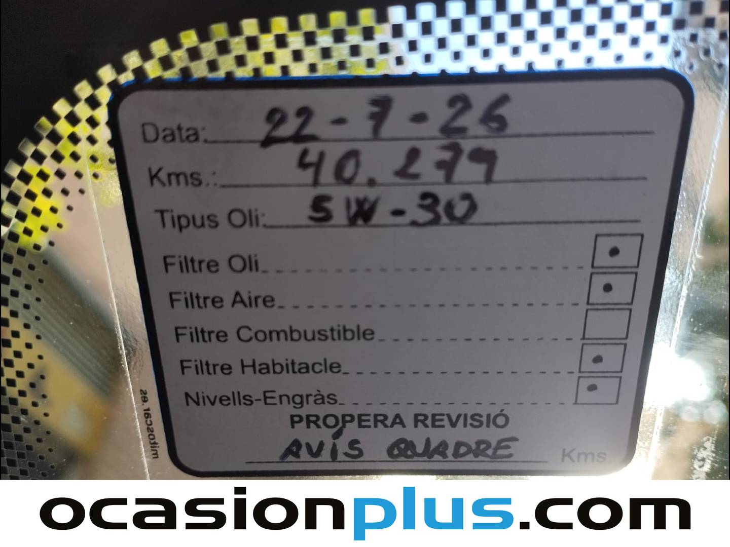 Foto del mantenimiento del Dacia Sandero Dacia Sandero Stepway TCe (90 CV)
