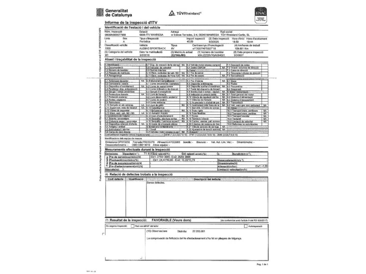 Audi A3 Audi A3 Sportback Sportback Advanced 1.6 TDI clean diesel (110 CV) de segunda mano