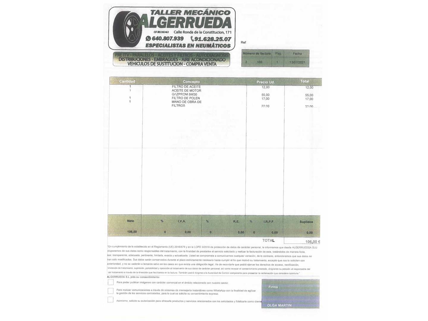 Foto del mantenimiento del Renault Clio Renault Clio Limited Energy TCe (90 CV)