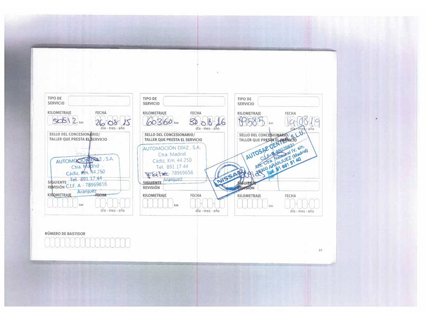 Foto del mantenimiento del Nissan JUKE Nissan Juke 1.6 Acenta Connect 4X2 CVT (117 CV)