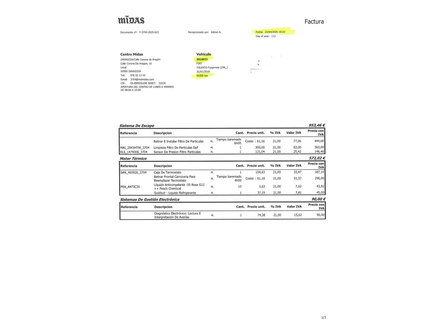 Foto Fiat Talento Fiat Talento Combi 1.6 EcoJet SX Largo (120 CV) 9 Plazas