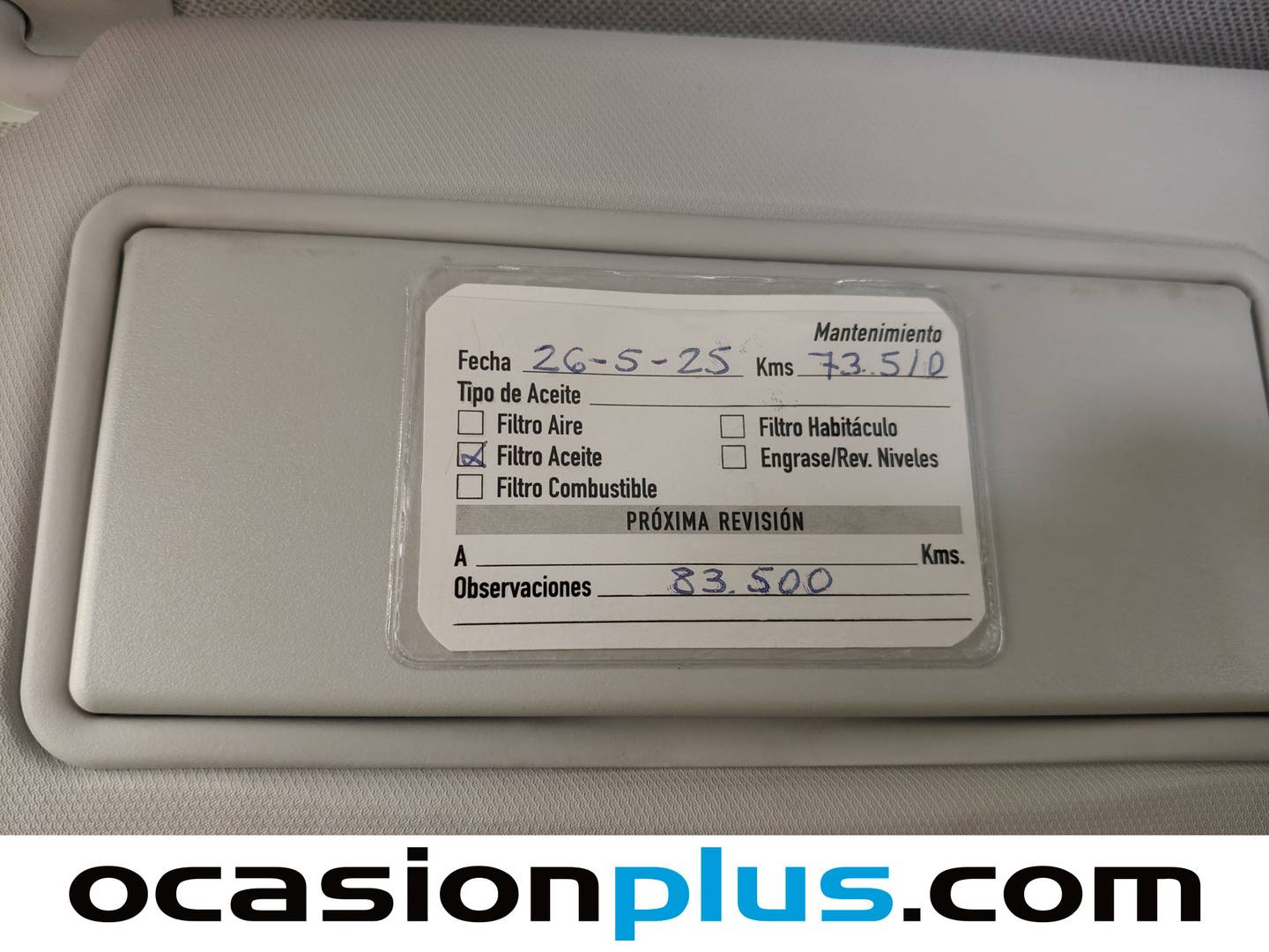 Foto del mantenimiento del Opel Crossland X Opel Crossland X 1.2 Innovation (130 CV)