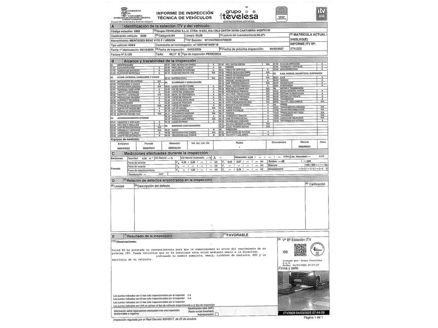 Mercedes Vito Mercedes-Benz Vito Furgon 110 CDI Base Larga (102 CV) de segunda mano