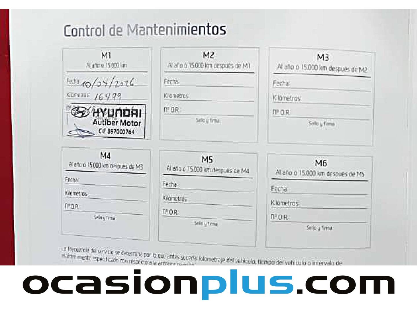 Foto del mantenimiento del Hyundai Kona Hyundai Kona 1.6 GDI HEV Maxx DCT (141 CV)