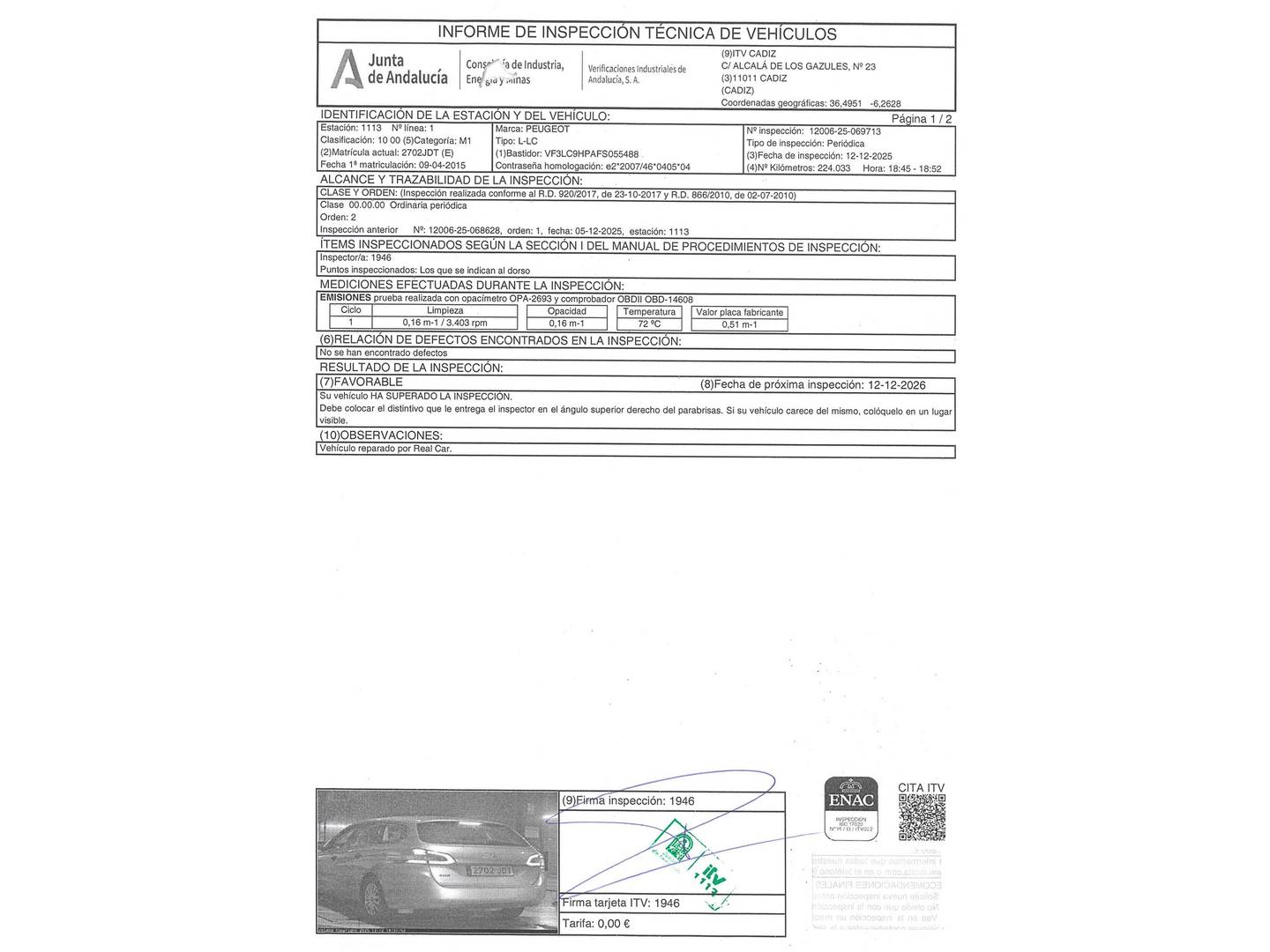 Foto Peugeot 308 Peugeot 308 SW SW 1.6 HDI Access (92 CV)