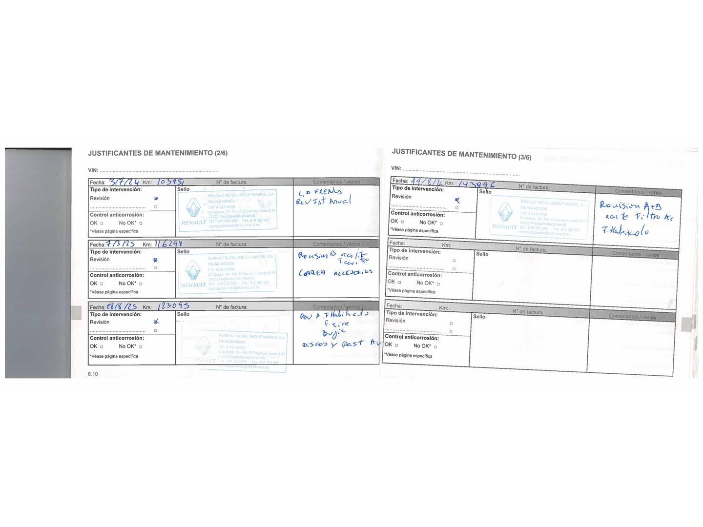 Foto del mantenimiento del Renault Clio Renault Clio Zen Energy TCe (120 CV)
