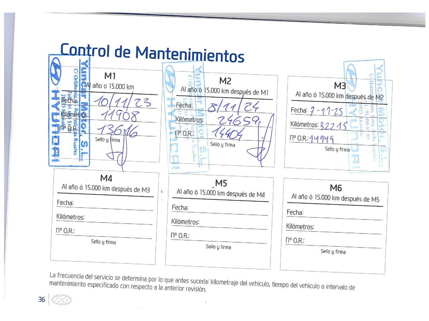 Foto del mantenimiento del Hyundai i10 Hyundai i10 1.0 Klass (67 CV)