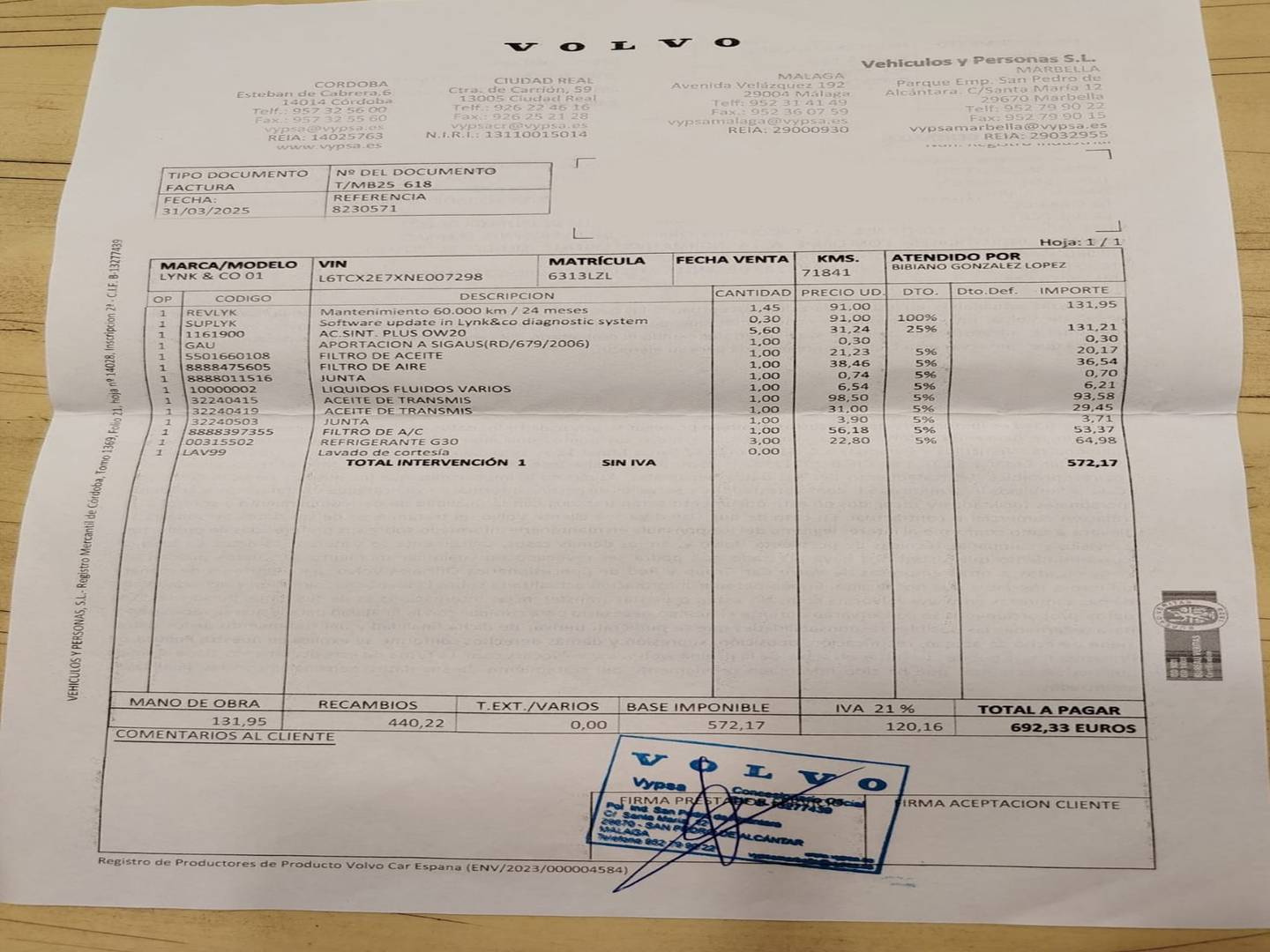 Foto Lynk & Co 01 Lynk & Co 01 1.5 PHEV (261 CV)