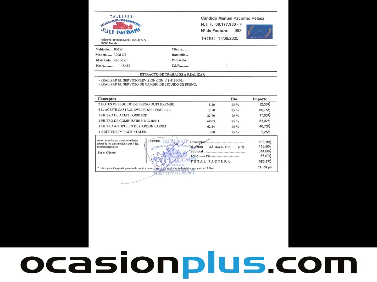 Foto BMW Serie 3 BMW Serie 3 320d Gran Turismo (190 CV)