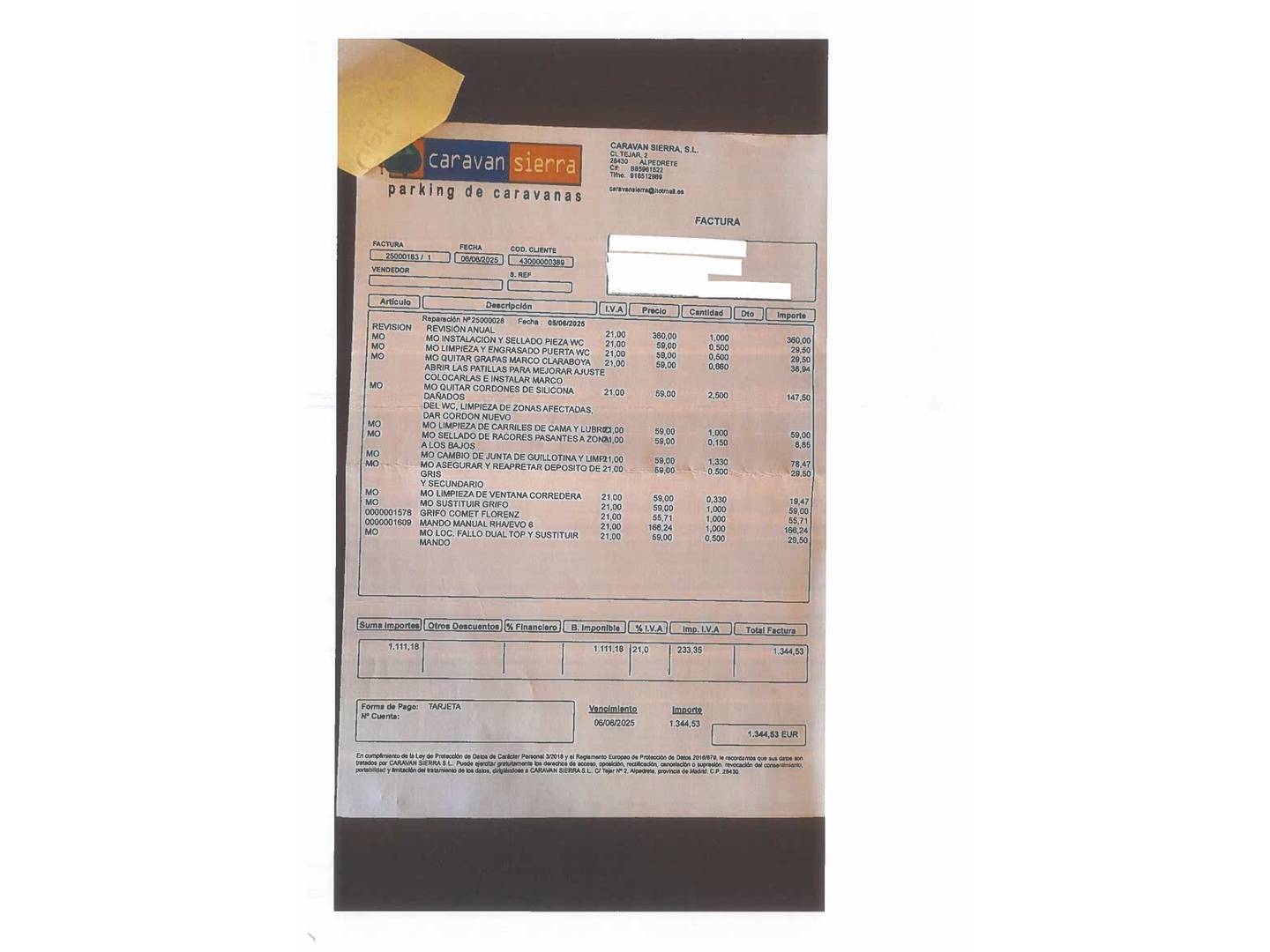 Foto del mantenimiento del Fiat Ducato Fiat Ducato Furgon 30 2.3 Multijet Batalla Corta Techo Alto (130 CV) Camperizada