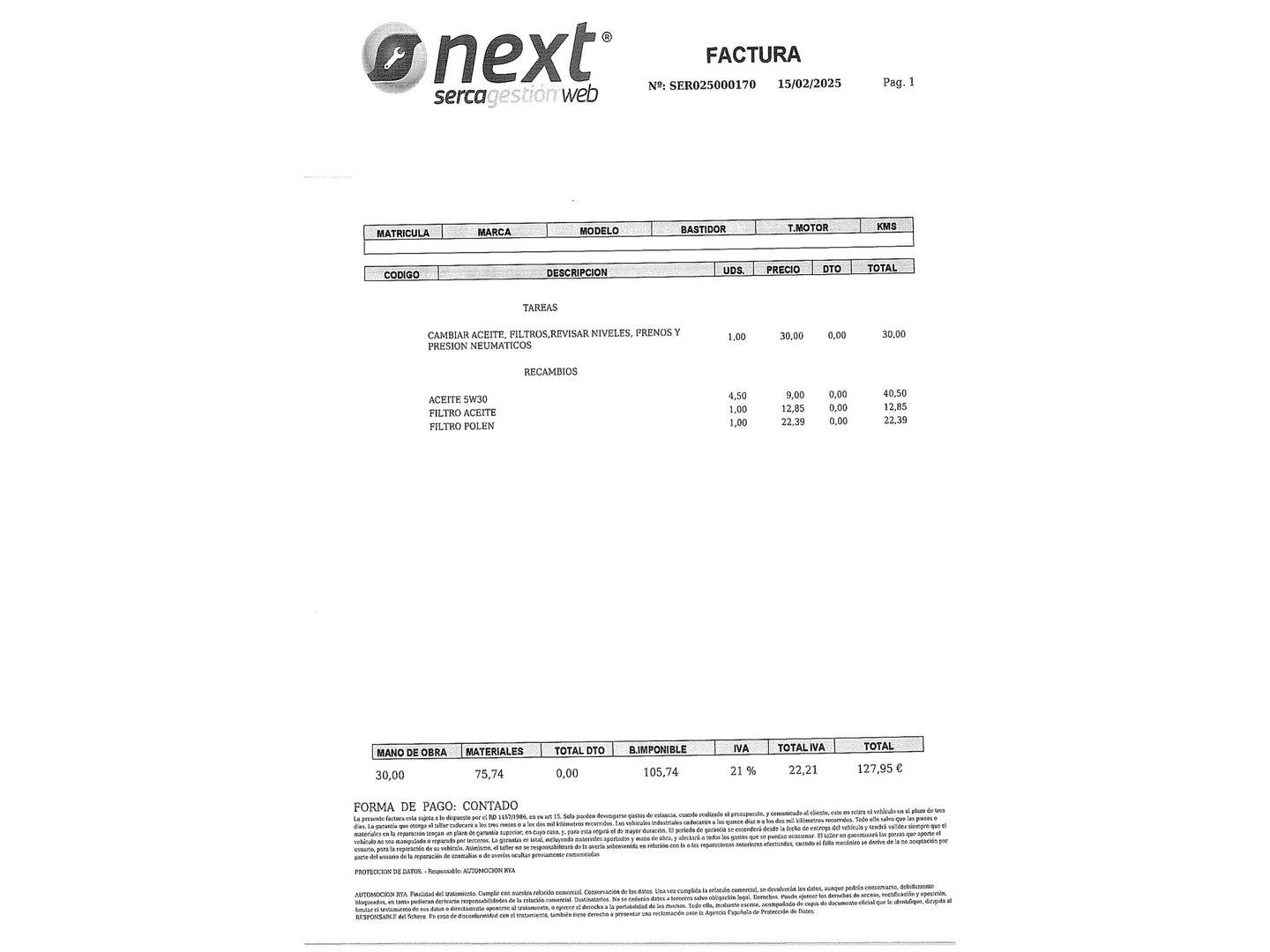 Foto del mantenimiento del Mitsubishi ASX Mitsubishi ASX 160 MPI Motion (117 CV)