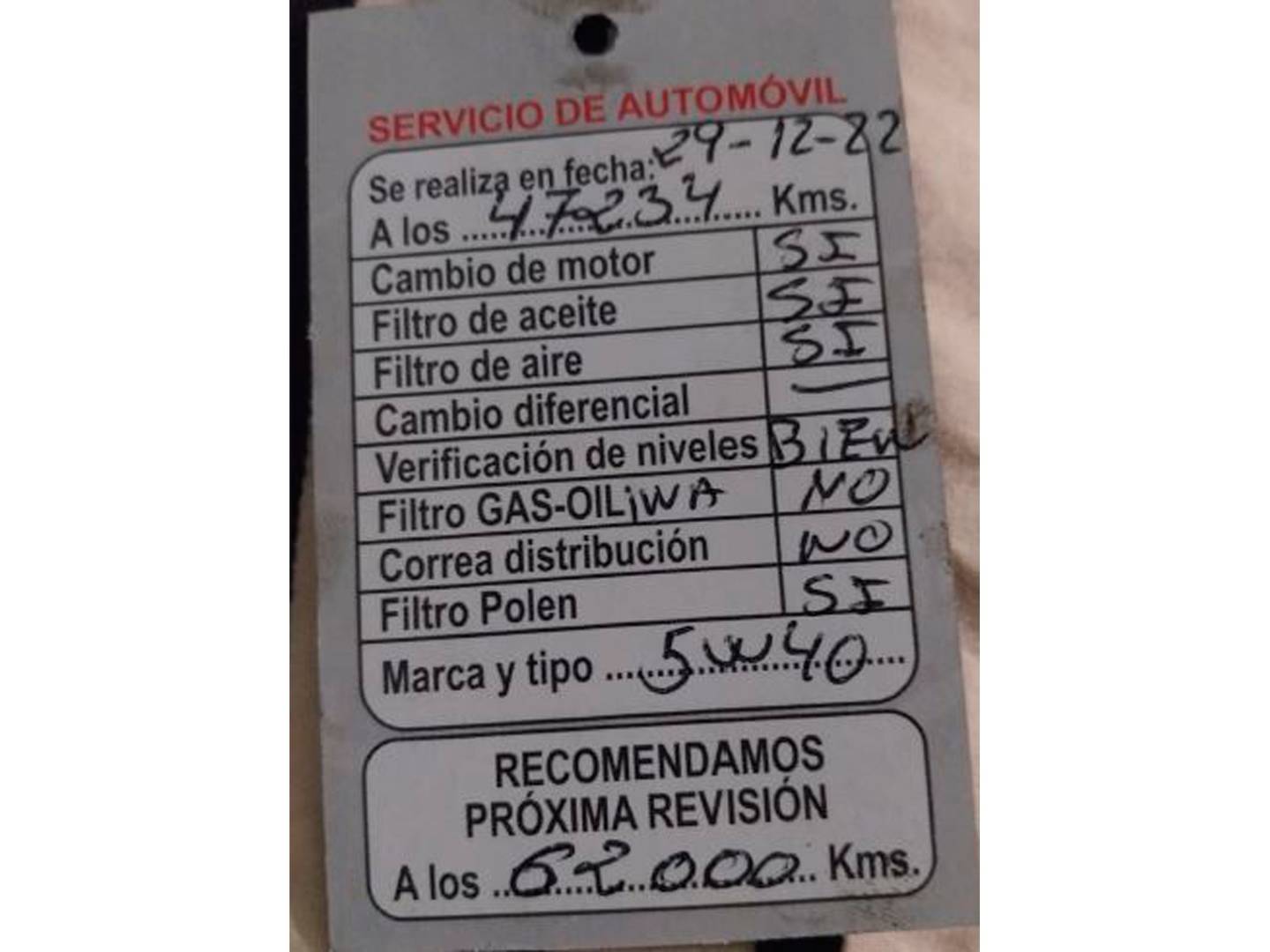 Foto del mantenimiento del Citroën C3 Citroën C3 PureTech 82 Feel (82 CV)