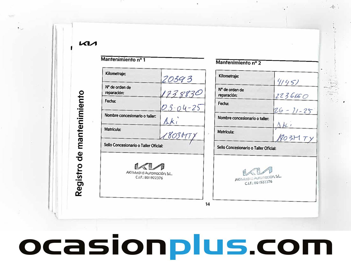Foto del mantenimiento del KIA Sportage KIA Sportage 1.6 CRDi MHEV Drive 4x2 (136 CV)