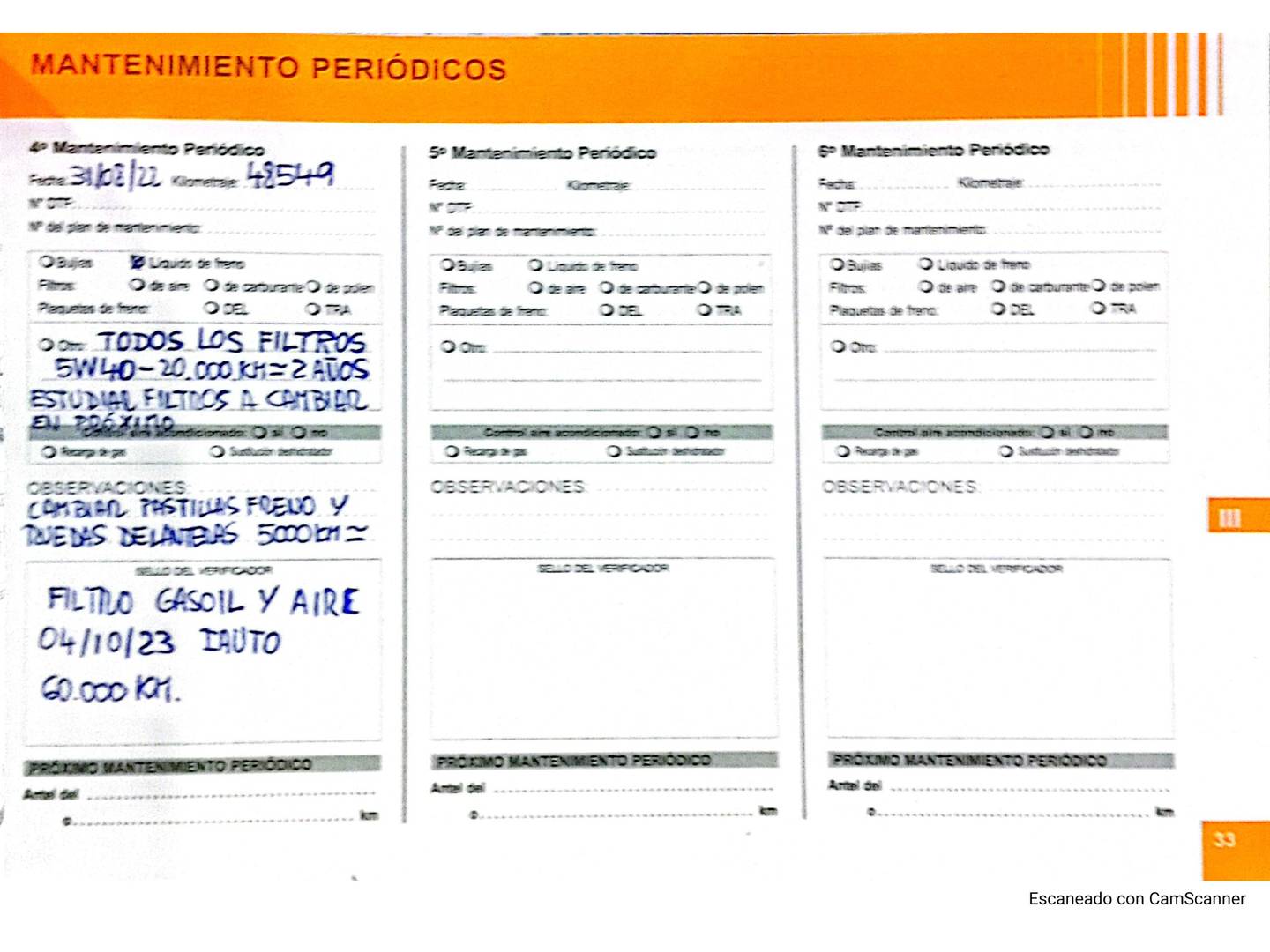 Foto del mantenimiento del Citroën C3 Citroën C3 1.4 HDI Collection (70 CV)