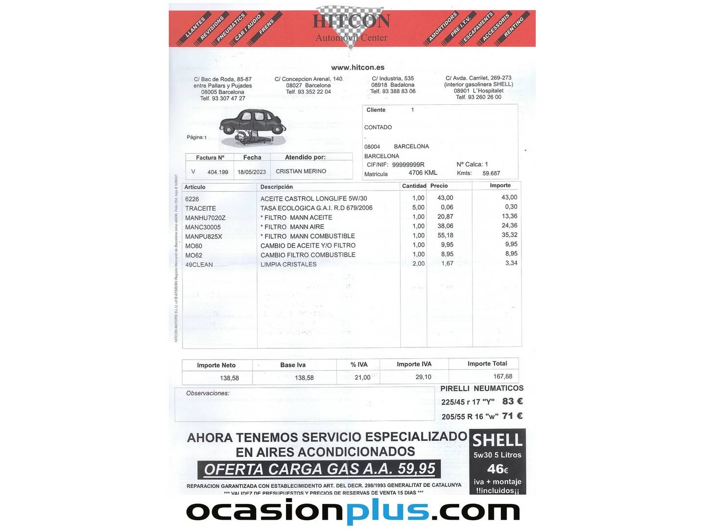 Foto del mantenimiento del Seat Ibiza Seat Ibiza 1.6 TDI Style (95 CV)