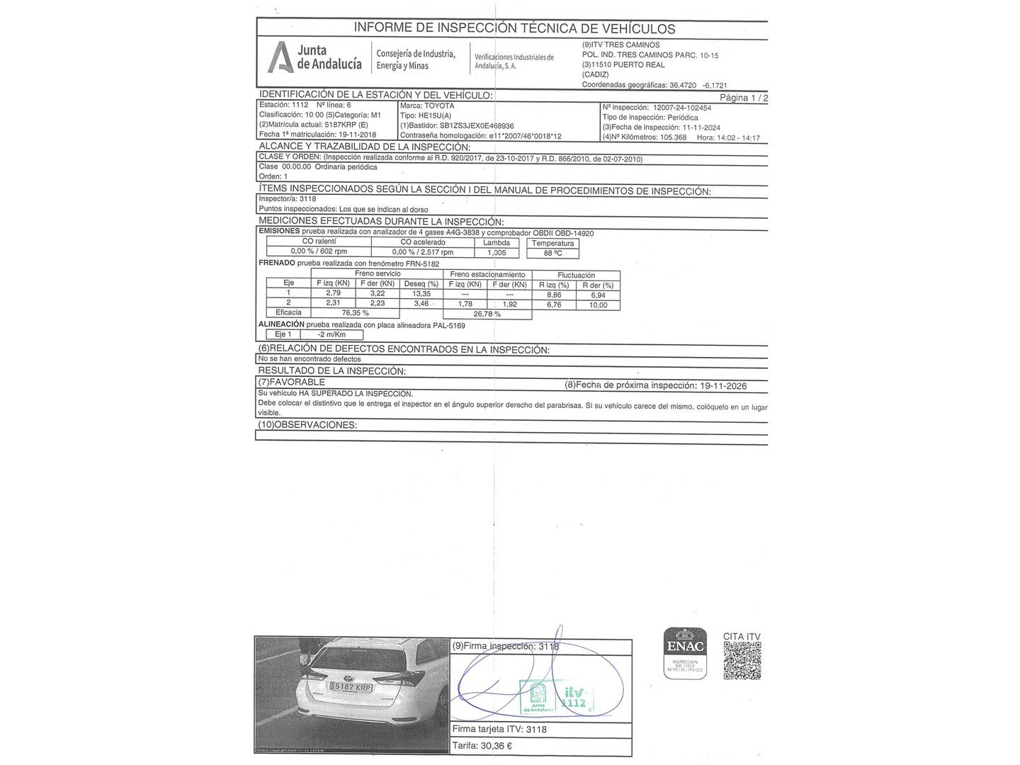 Toyota Auris Toyota Auris 140H Hybrid Touring Sports Active (136 CV) de segunda mano