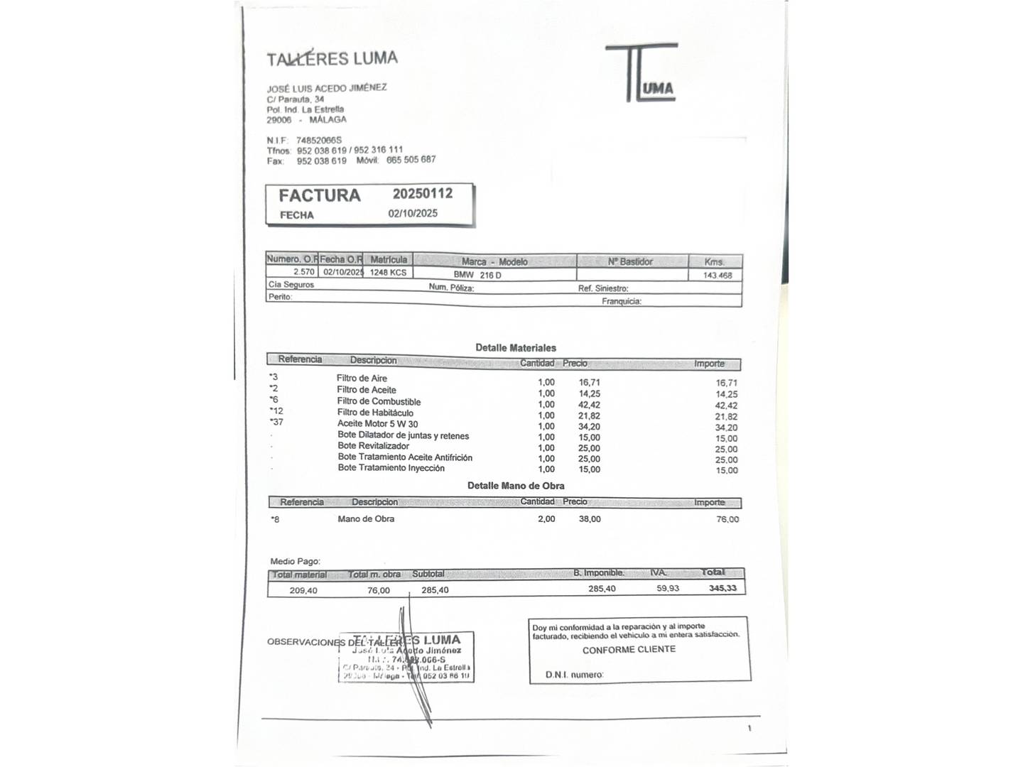 Foto BMW Serie 2 Gran Tourer BMW Serie 2 216d Gran Tourer (116 CV)