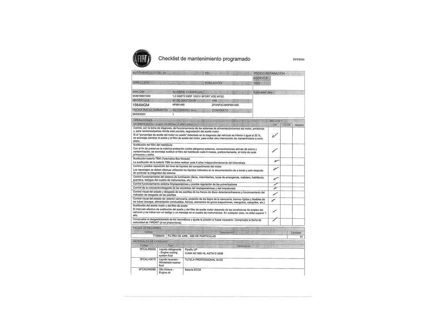 Foto Fiat 500X Fiat 500X 1.0 Firefly T3 Sport (120 CV)