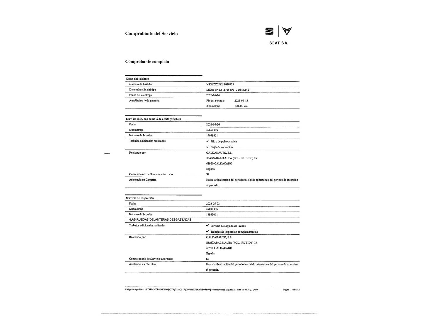 Foto Seat León SEAT León ST ST 1.5 EcoTSI S&S FR Edition Plus (150 CV)