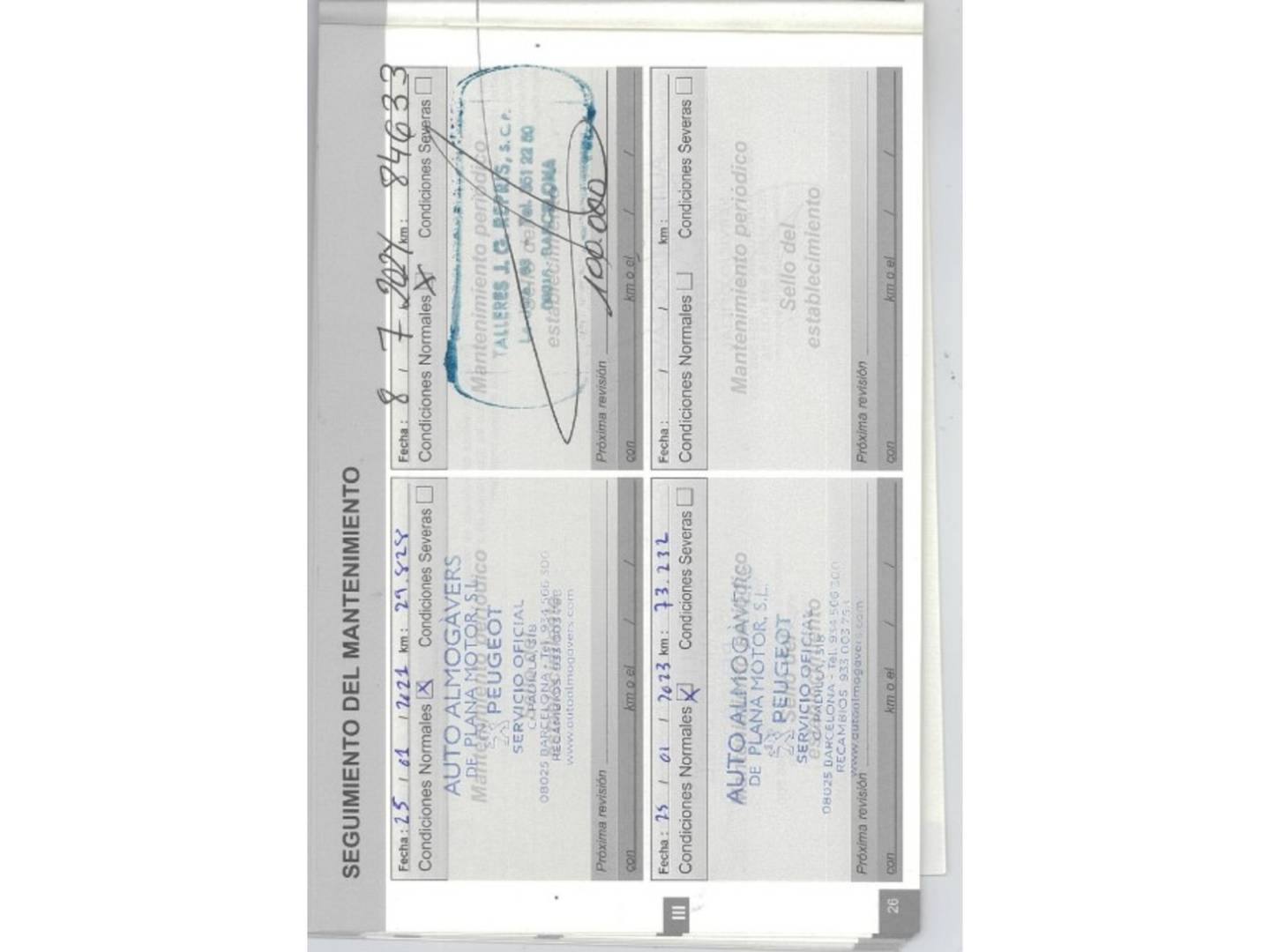 Foto del mantenimiento del Peugeot 3008 Peugeot 3008 PureTech 180 GT Line EAT8 (180 CV)