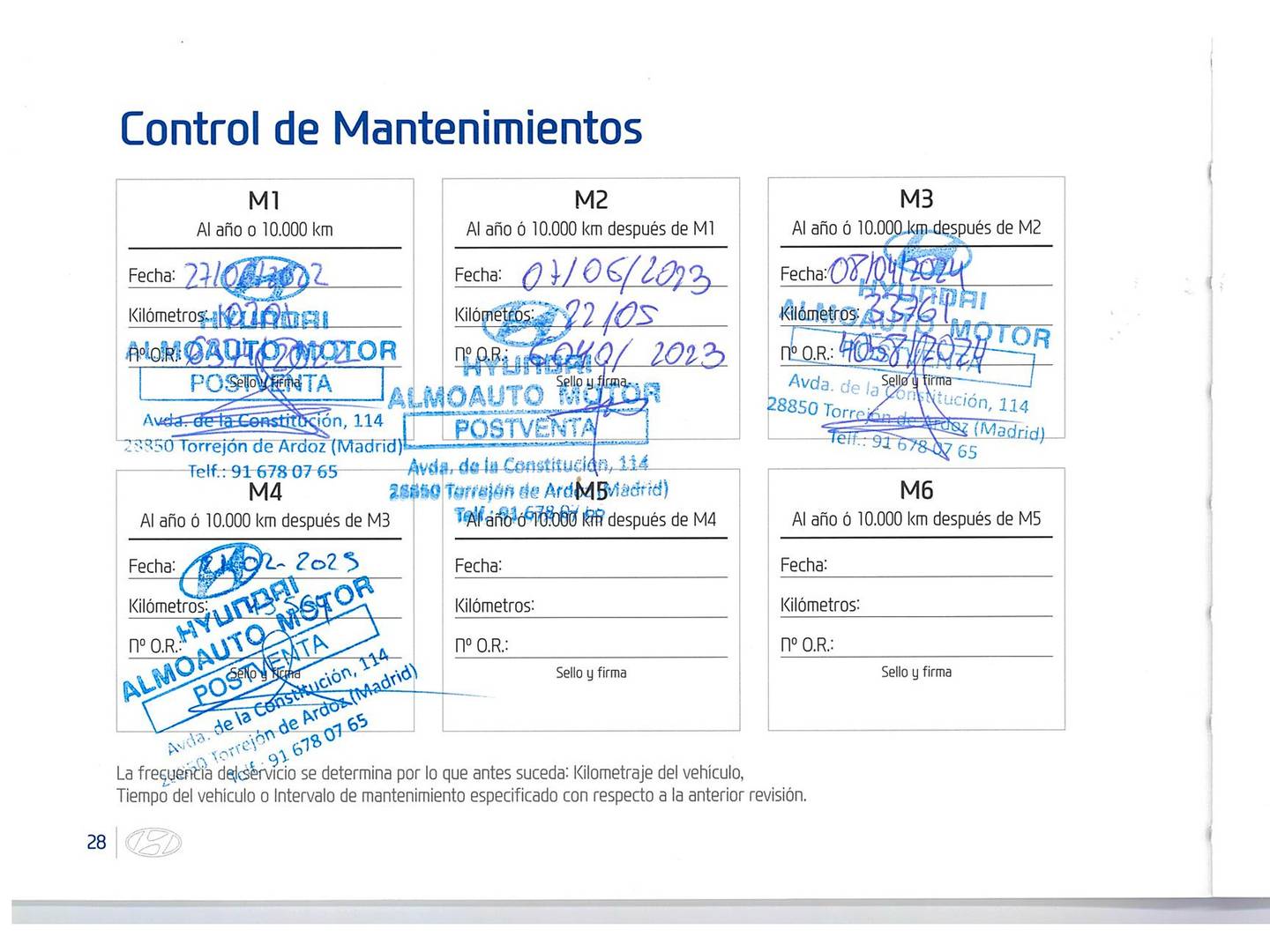 Foto del mantenimiento del Hyundai i30 Hyundai i30 2.0 TGDI N (250 CV)