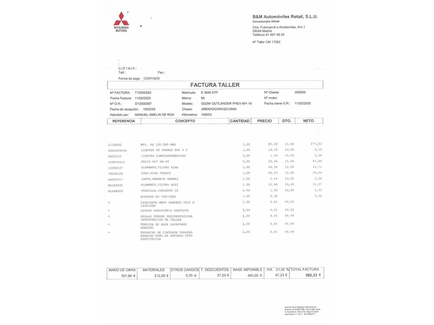 Foto Mitsubishi Outlander Mitsubishi Outlander 2.4 PHEV Kaiteki+ 4WD Auto (224 CV)