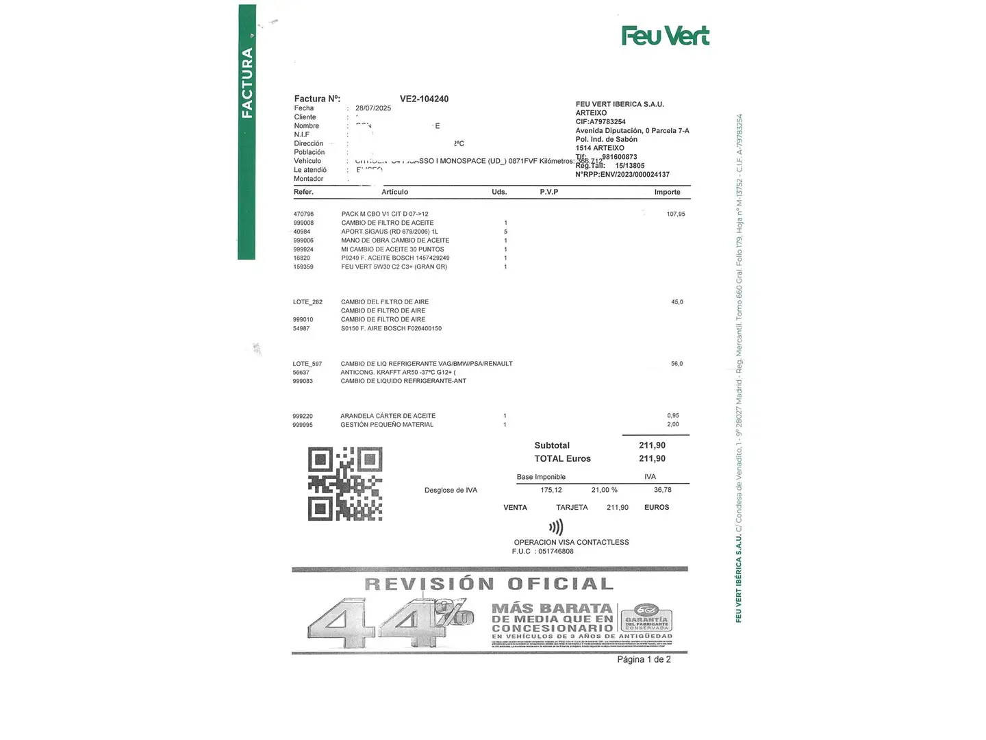 Foto Citroën C4 Picasso Citroen C4 Picasso 2.0 HDI SX CMP  (138 CV)