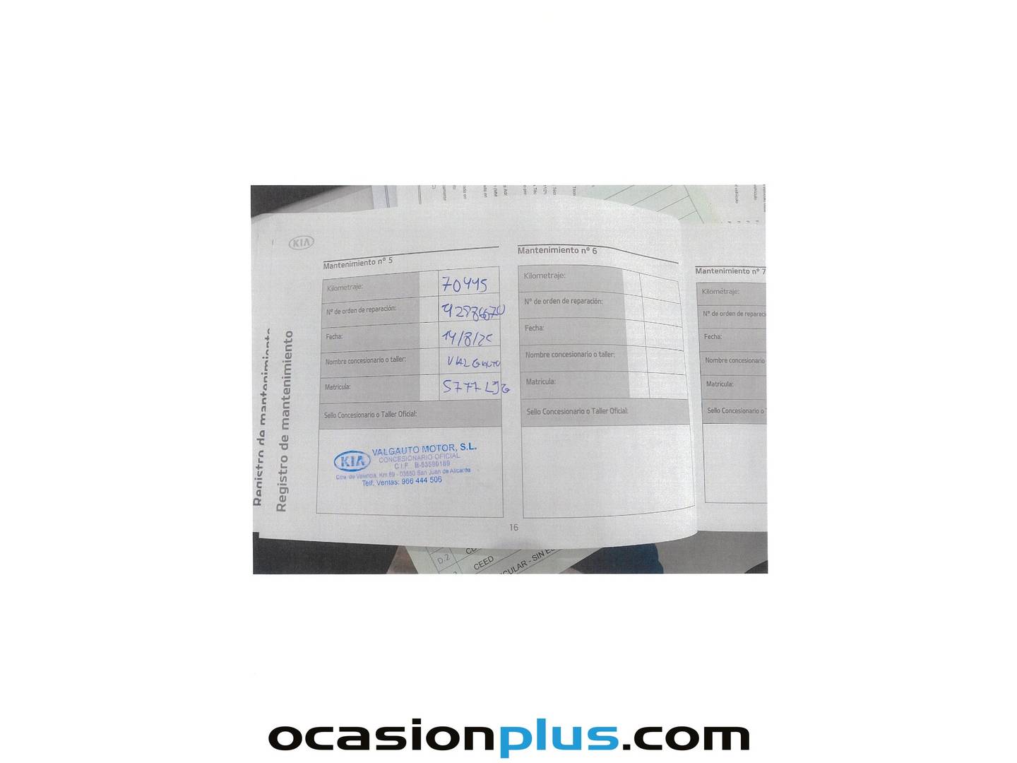 Foto del mantenimiento del KIA Ceed KIA Ceed 1.0 T-GDi Drive (120 CV)