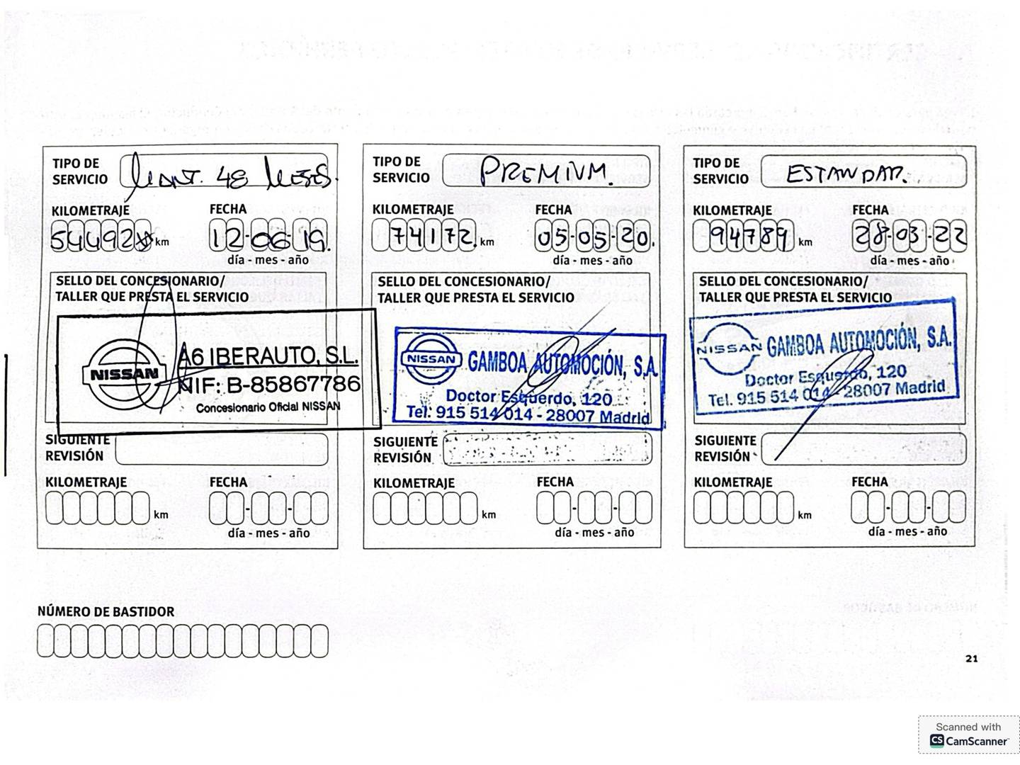 Foto del mantenimiento del Nissan X-TRAIL Nissan X-Trail 1.6 dCi Tekna 4x2 (130 CV) 7 Plazas