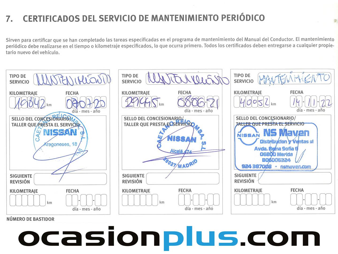 Foto del mantenimiento del Nissan QASHQAI Nissan Qashqai DIG-T 115 Acenta (115 CV)