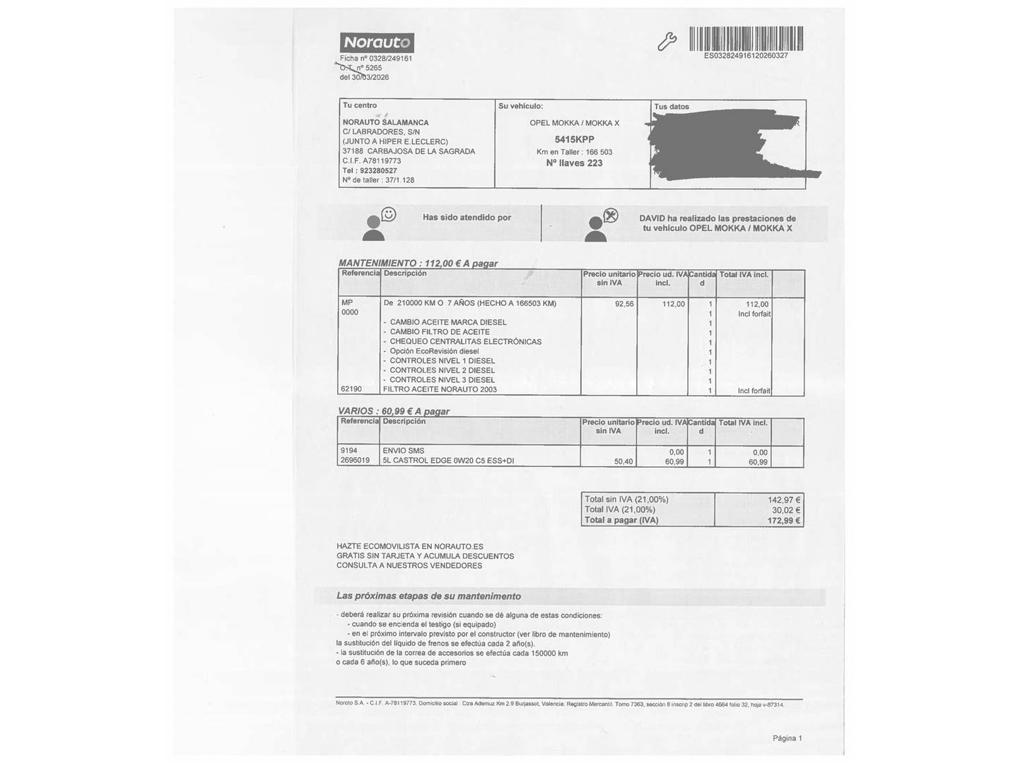 Opel Mokka X Opel Mokka X 1.6 CDTI S&S Selective 4X2 (136 CV) 2018