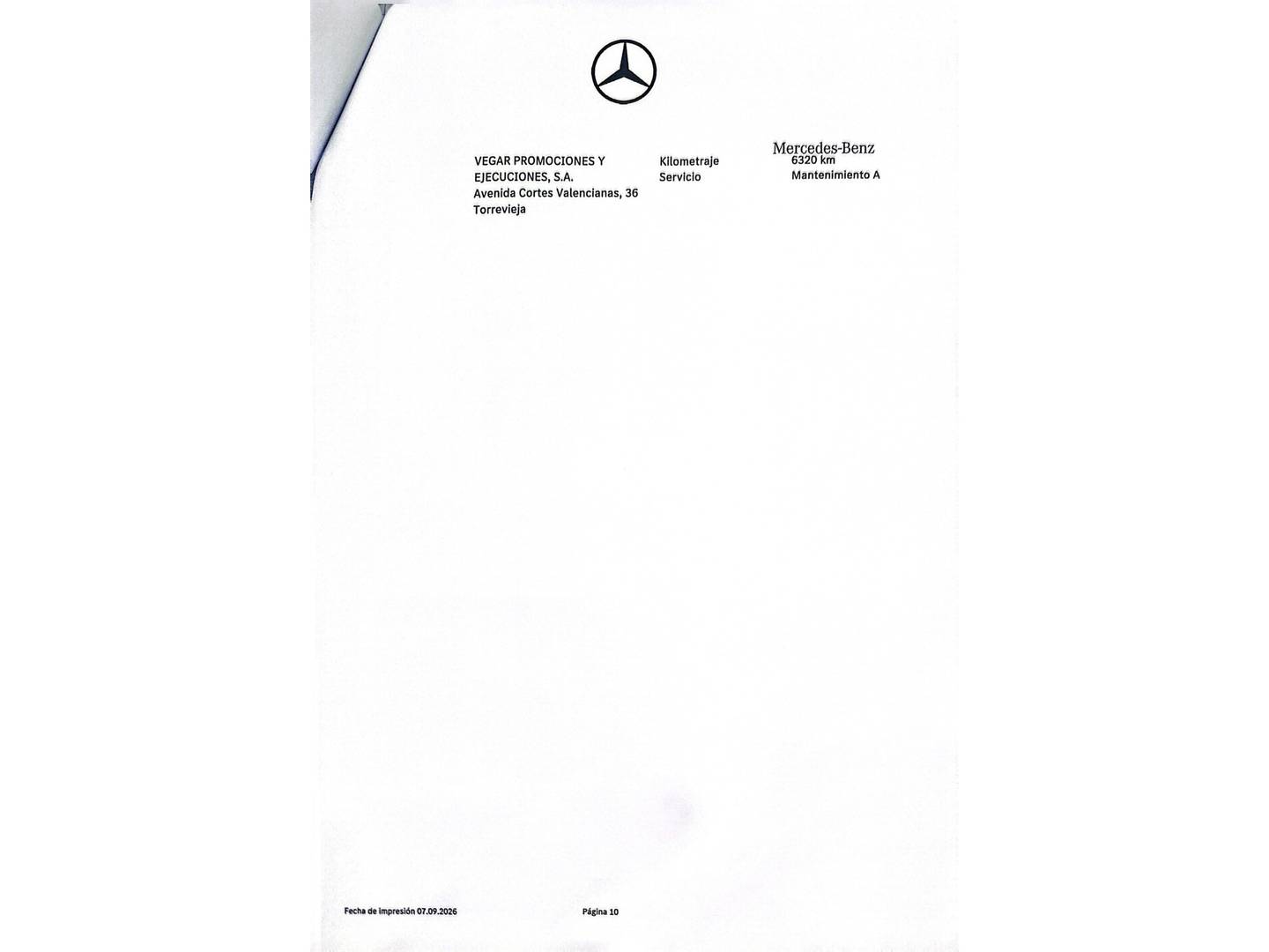 Foto del mantenimiento del Mercedes CLA Mercedes CLA Shooting Brake 200 (163 CV) Pack AMG