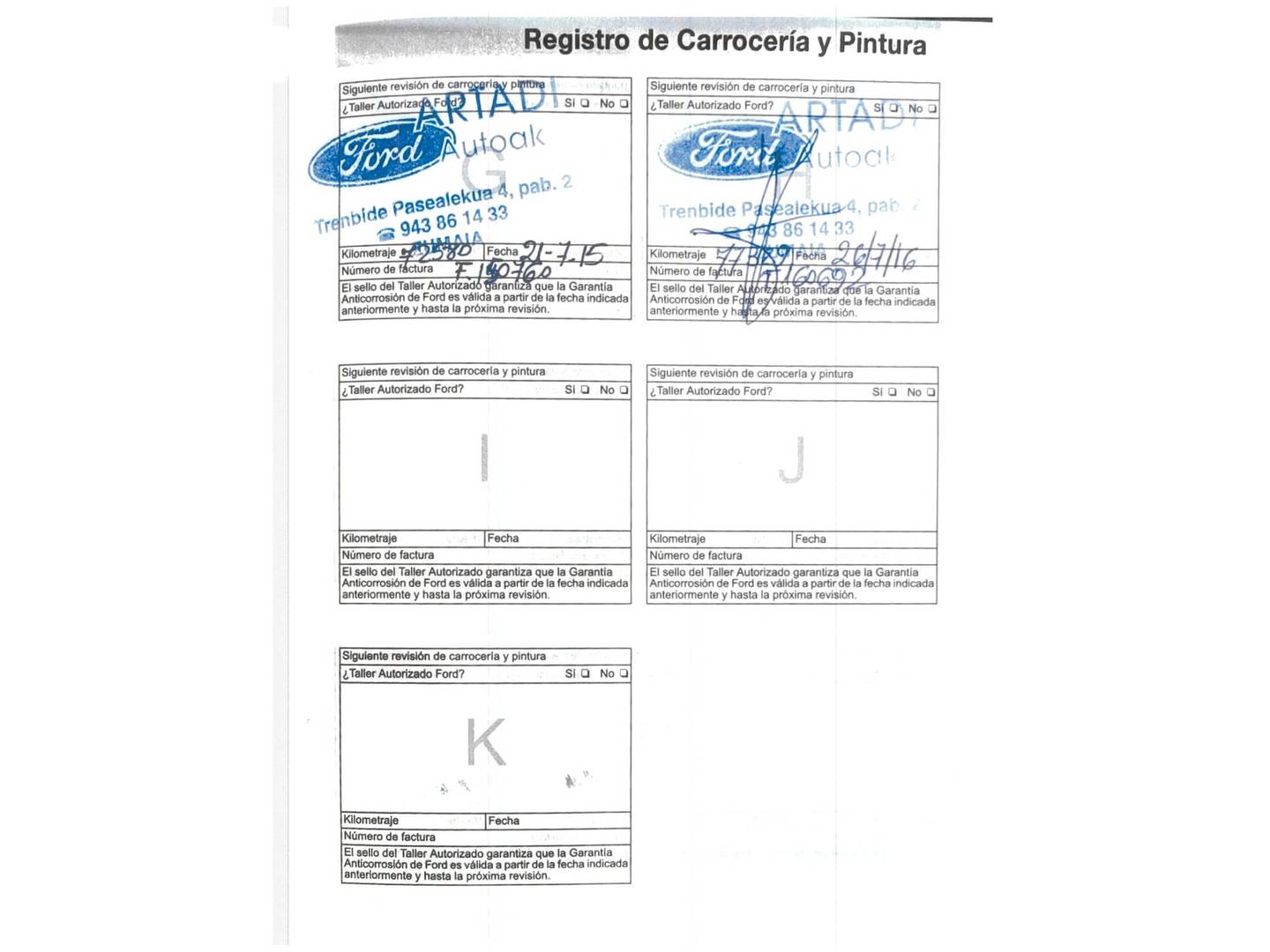 Foto del mantenimiento del Ford Fiesta Ford Fiesta 1.4 TDCI Ambiente (68 CV)