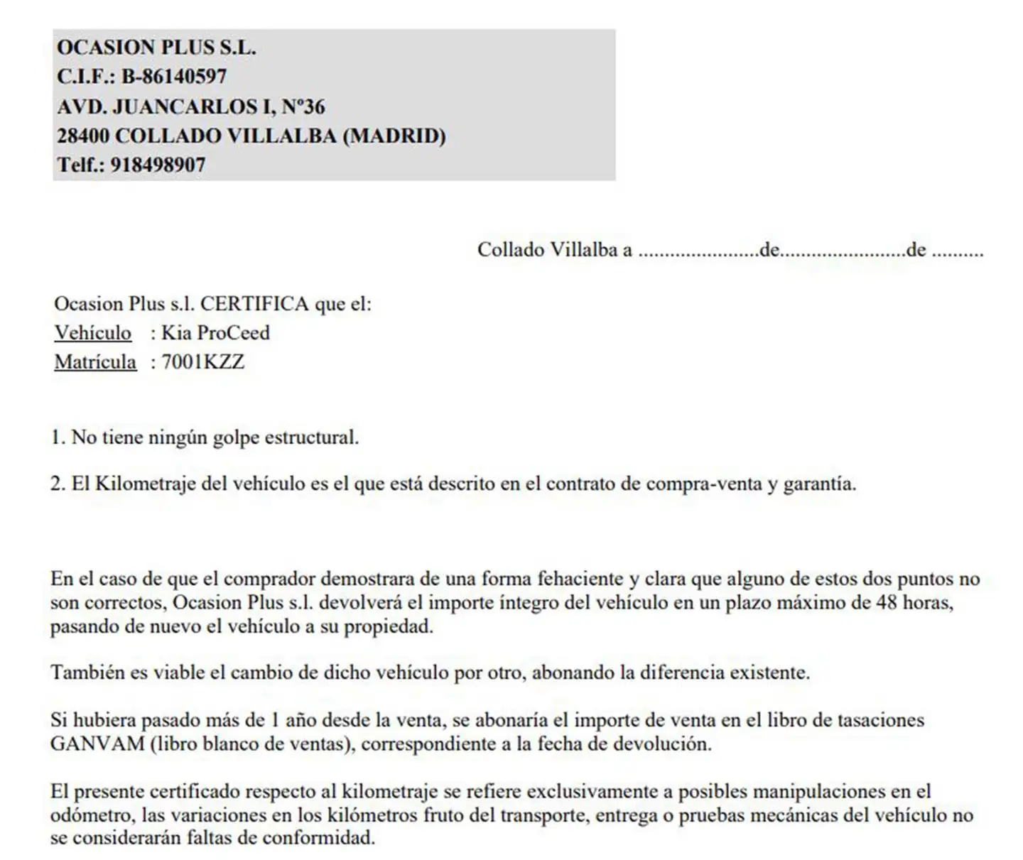 Certificado