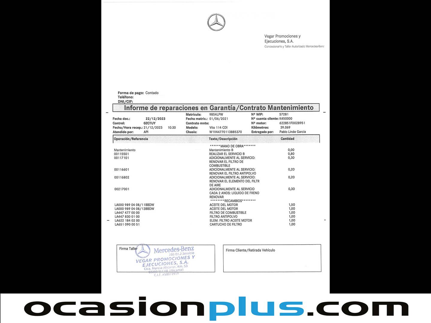 Foto Mercedes Vito Mercedes-Benz Vito Mixto 114 CDI Pro Compacta (136 CV)
