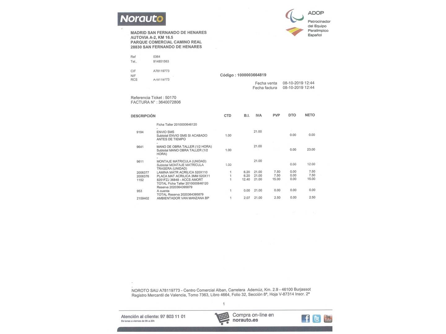 Foto del mantenimiento del Citroën C3 Citroën C3 1.4 HDI Furio (70 CV)