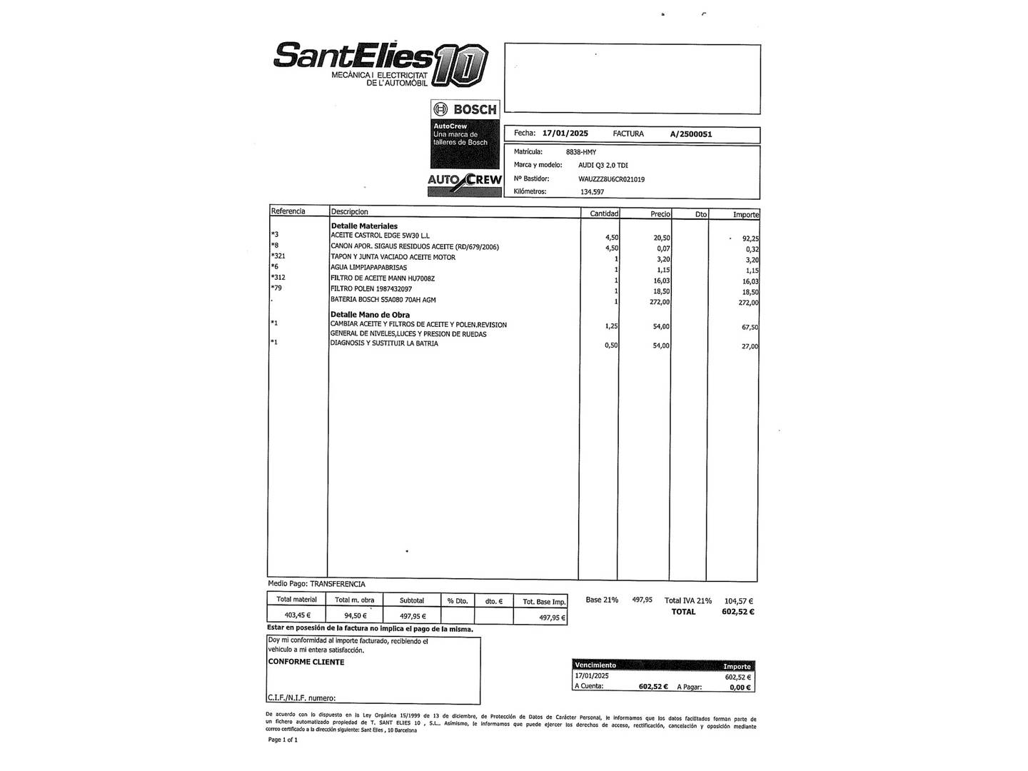 Foto Audi Q3 Audi Q3 Ambition 2.0 TDI quattro (177 CV) S tronic