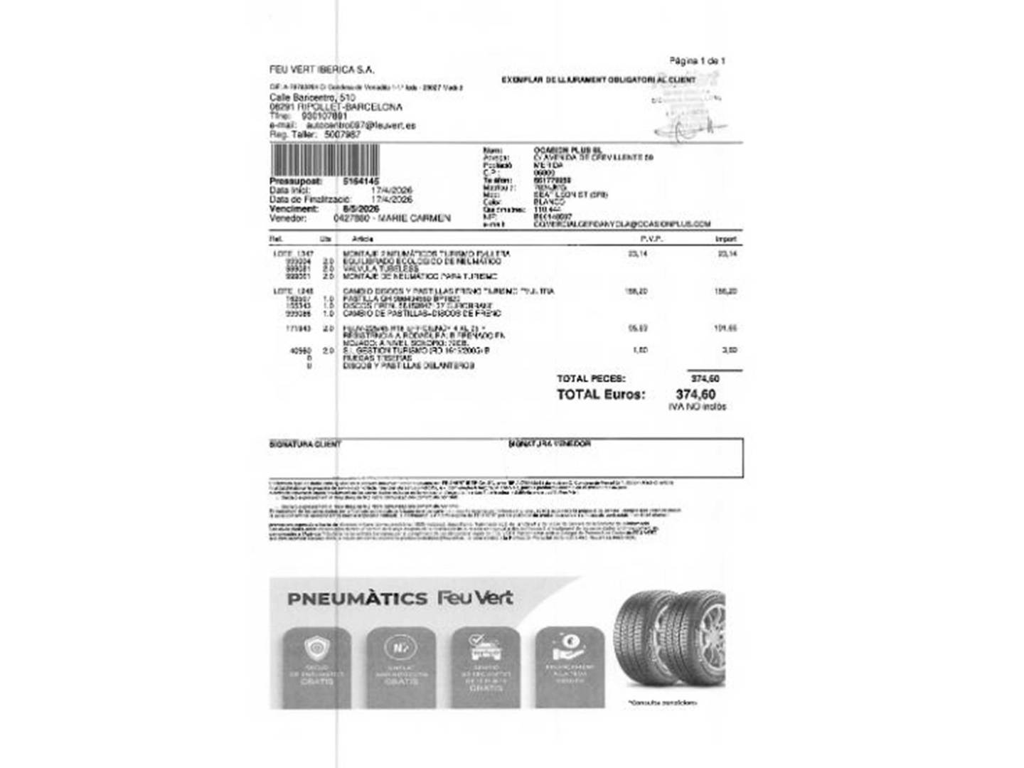 Foto del mantenimiento del Seat León Seat Leon Xperience Xperience 2.0 TDI S&S X-perience 4Drive (150 CV)