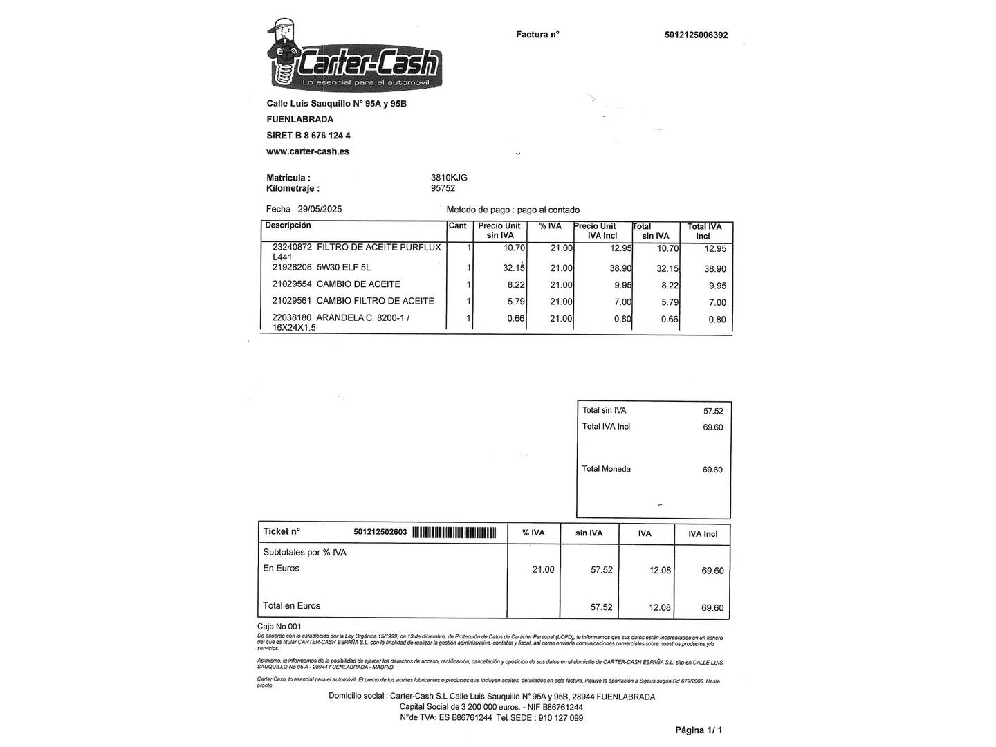 Foto del mantenimiento del Renault Captur Renault Captur Zen Energy TCe (90 CV)