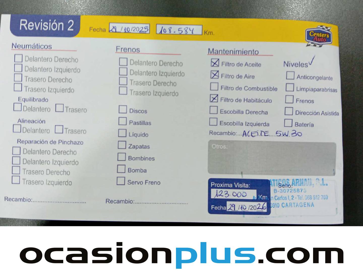 Foto del mantenimiento del Mercedes Clase A Mercedes-Benz Clase A Clase A 180 (136 CV) Pack AMG