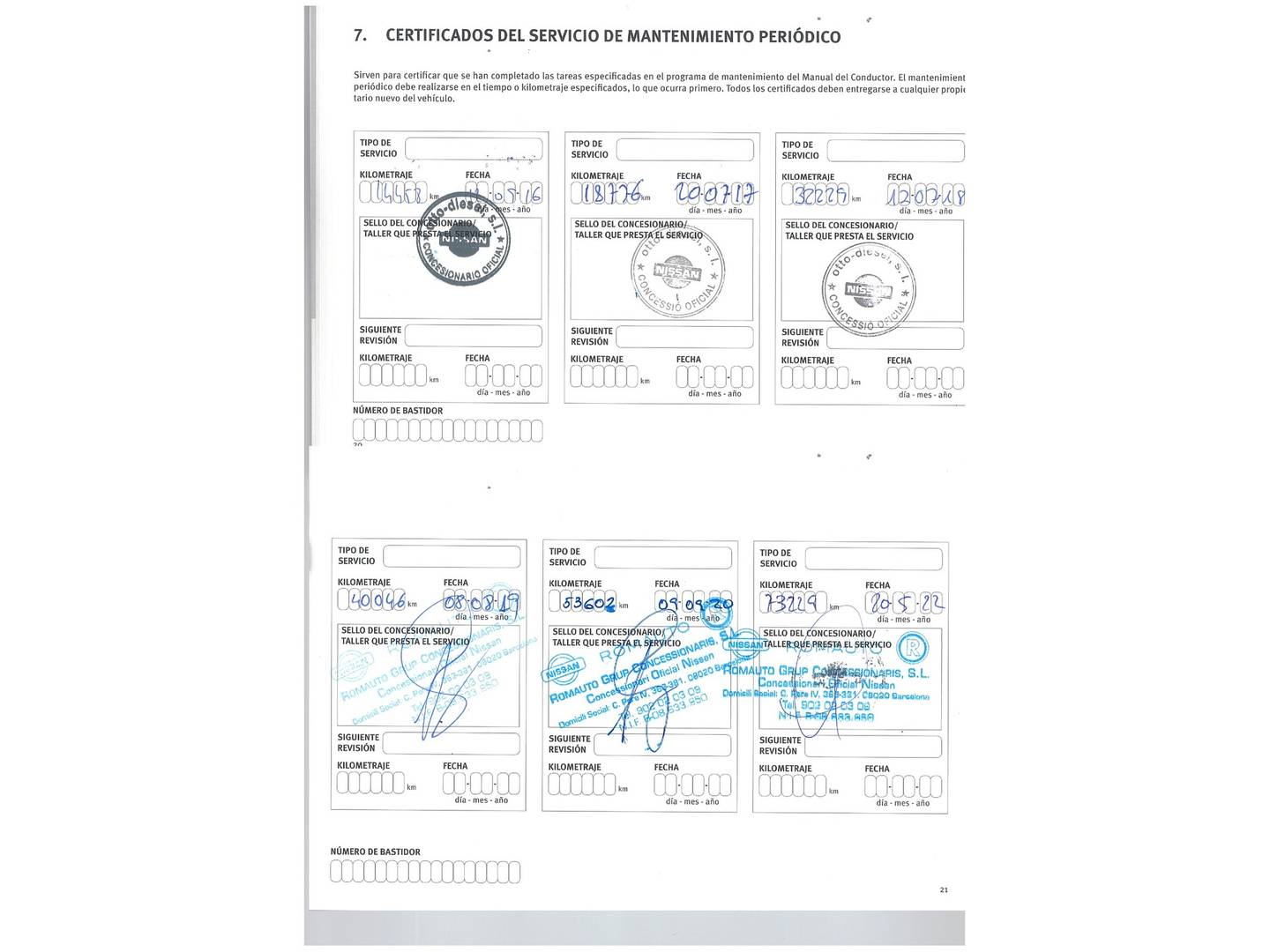 Foto del mantenimiento del Nissan QASHQAI Nissan Qashqai dCi 130 S&S Tekna 17 96 kW (130 CV)