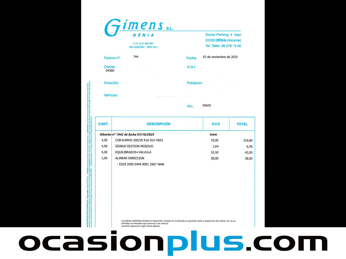 Foto del mantenimiento del Fiat Tipo Fiat Tipo 1.4 16v Easy (95CV) gasolina SW