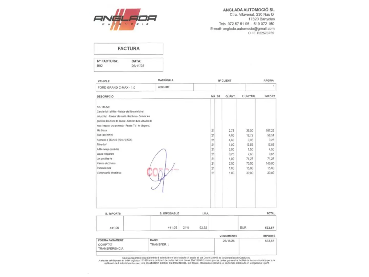 Foto Ford Grand C-Max Ford Grand C-Max 1.0 EcoBoost 125 Auto Start-Stop Trend