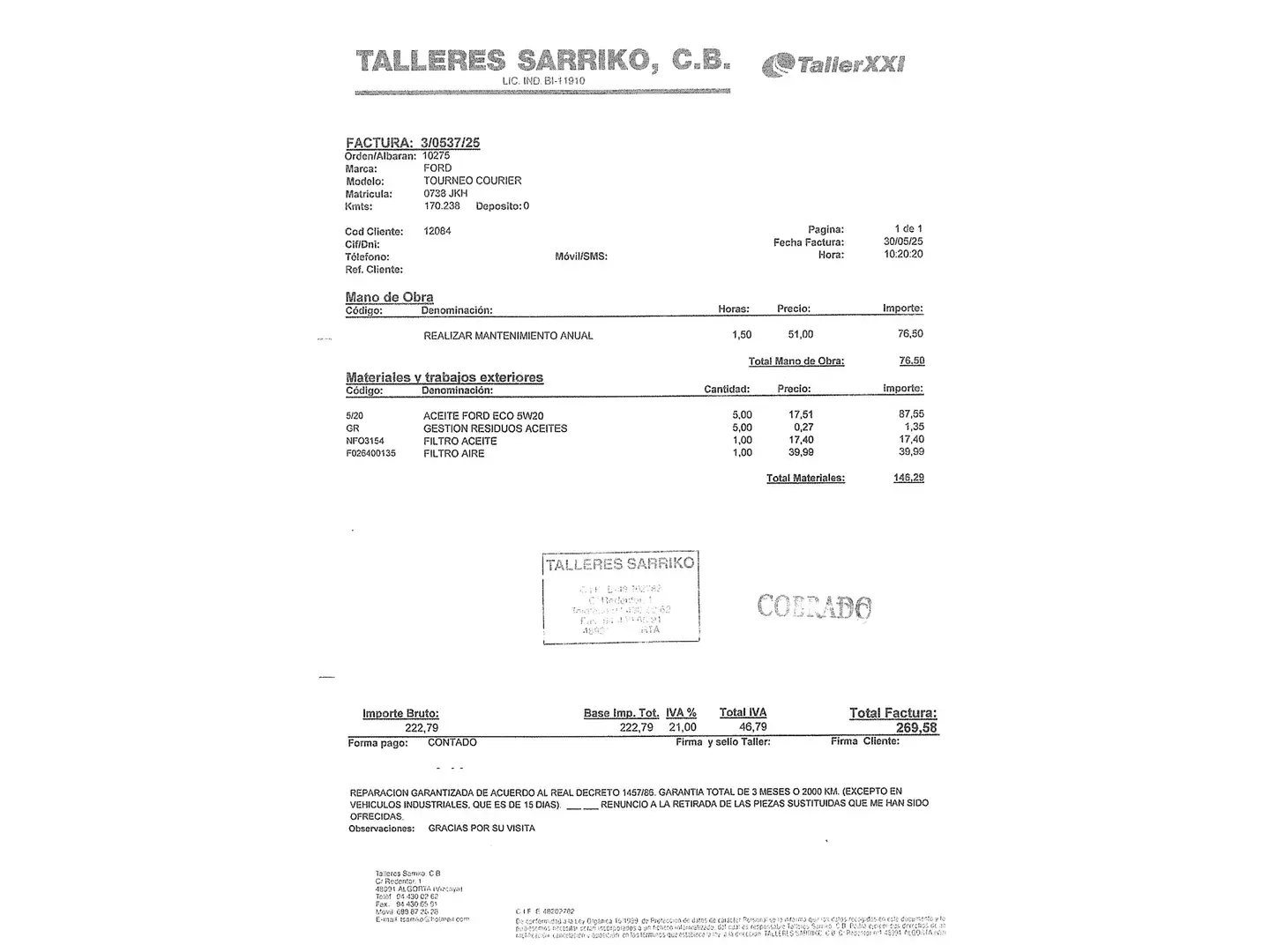 Foto Ford Tourneo Courier Ford Tourneo Courier 1.0 EcoBoost Titanium (100 CV)