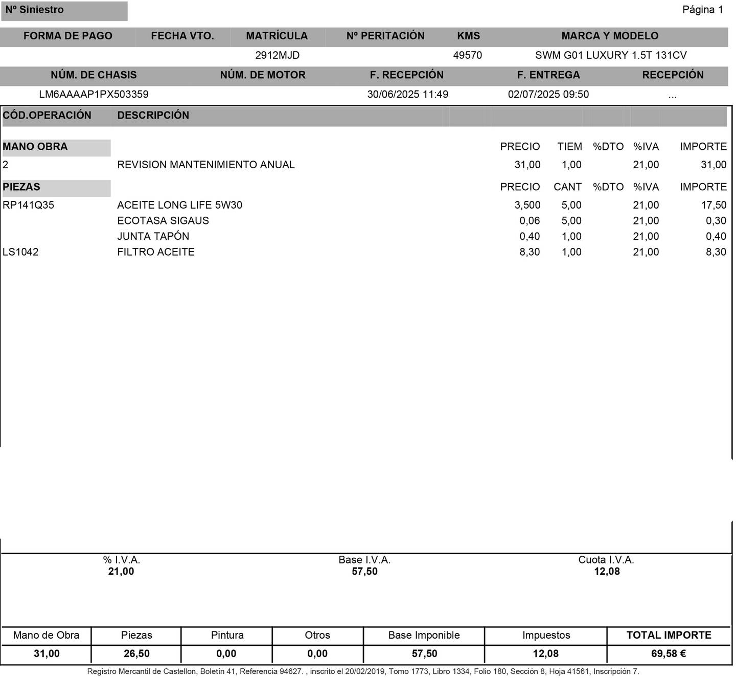Foto SWM G01 SWM G01 1.5T Luxury (131 CV)