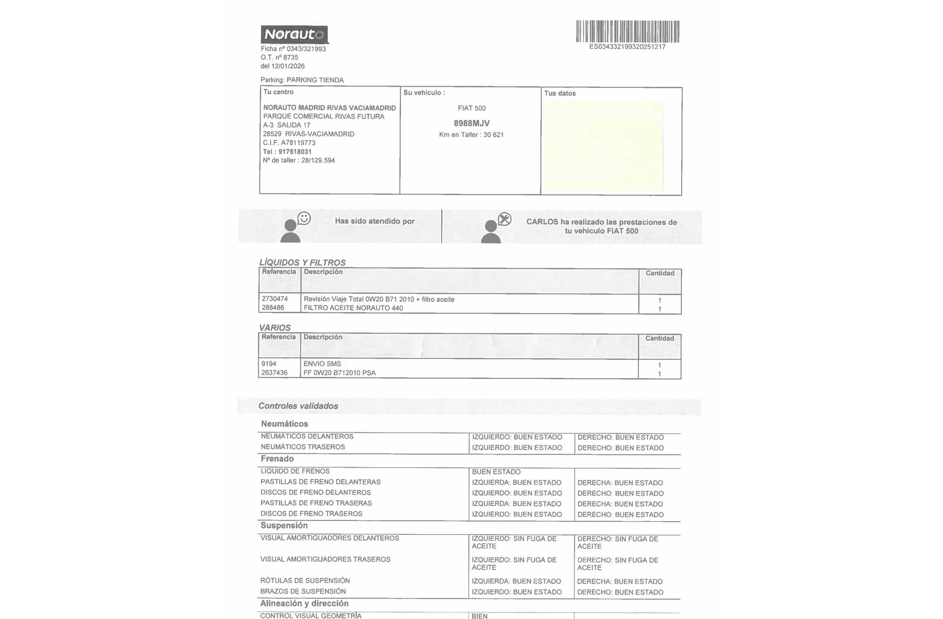 Fiat 500 1.0 Hybrid Monotrim - foto 17